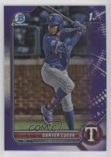 2022 Bowman Chrome Prospects Purple Refractor 49/250 Danyer Cueva #BCP-173 hv1