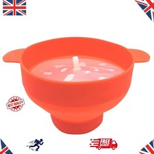Popcorn Bowl Silicone Collapsible 1L Large Capacity Microwave Dishwasher Safe