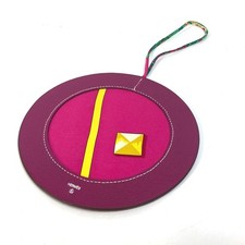 HERMES petit h Bag Charm Epsom / silk purple Unused