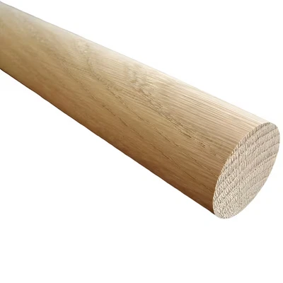 GEDOTEC Bastone Da Falegnameria In Rovere Barra Rotonda Bastone In Legno Naturale