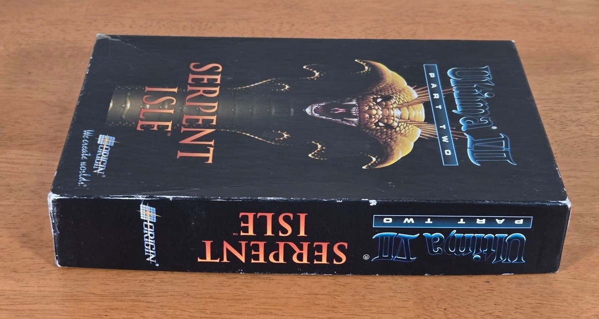 Ultima VII Part Two Serpent Isle Origin IBM PC Big Box Game Complete CIB Map