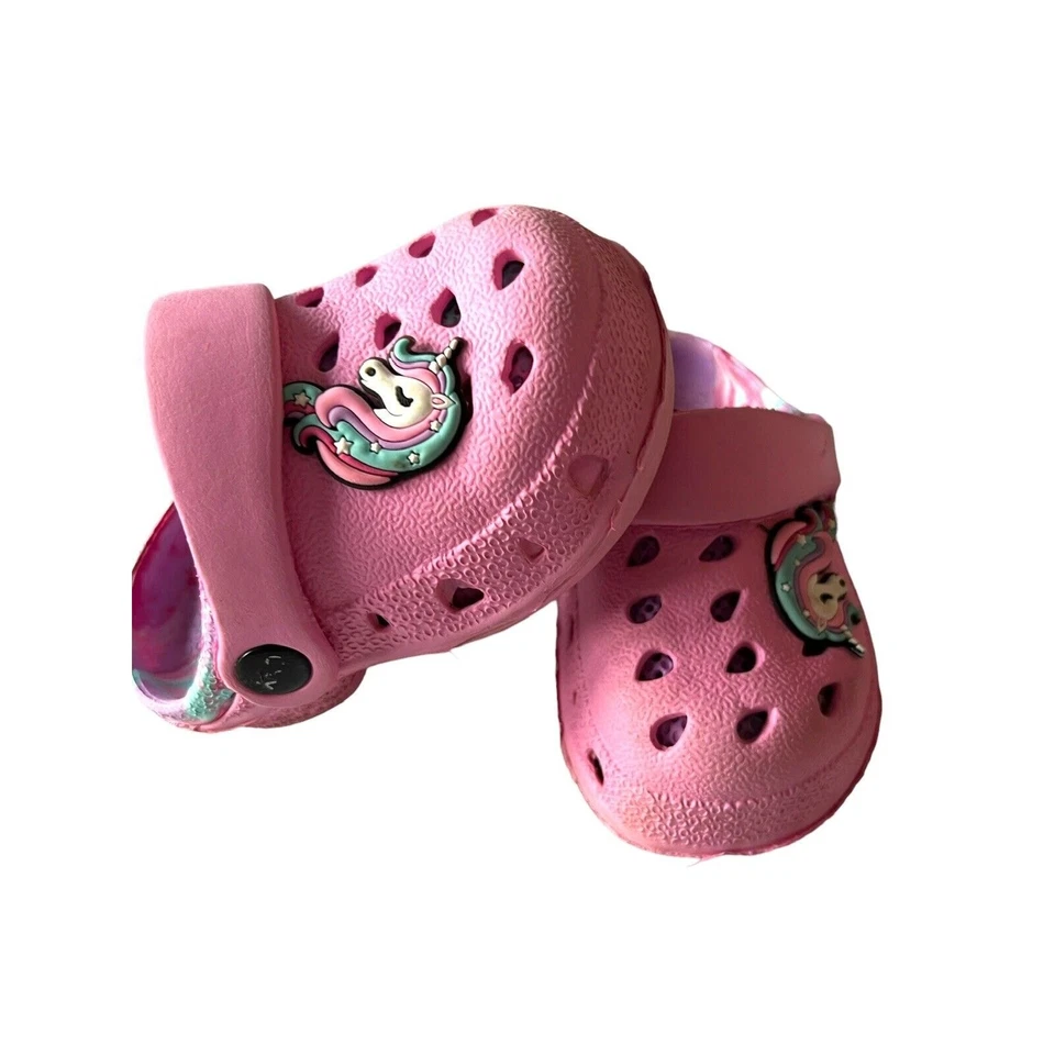 Zapatos de agua Capelli para niños pequeños talla 5 niñas niños unicornio deslizadores rosa Foto 3 de 4