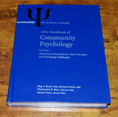 APA Handbook of Community Psychology Vol 1 Theoretical Foundations HB NEW/SEALED