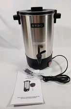 NEW Sybo SR-CP-35C Stainless Steel Coffee Percolator 30 Cup FREE SHIP