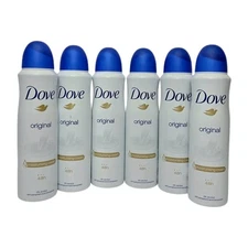 6 Pack DOVE Deodorant Spray - Original 5oz / 150ml. Free Shipping (Blue Cap)