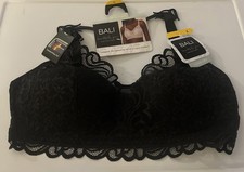 NWT Bali Black Lace ComfortFlex Wire Free Bra Sz Large