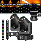 230W 7R Beam Moving Head Light 48Prism Gobo RGBW Bar KTV Stage Light with Case
