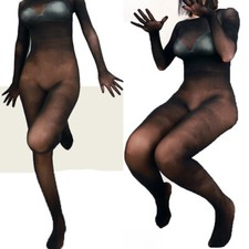 Unisex 360  Seamless Velvet Any Cut Full Bodyhose Bodystocking Bodysuit Catsuit