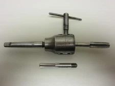 Chicago Pneumatic Tool Co. Taper Drill Chuck Mill Lathe Holder W/Key & Extra Tap