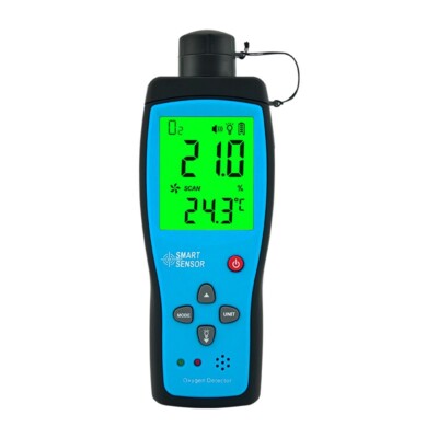 Oxygen Detector O  Gas Monitor Tester with Range 0～25% Resolution 0.1%
