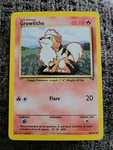 Pokemon Card  Legendary Collection 45/110  GROWLITHE uncommon NM