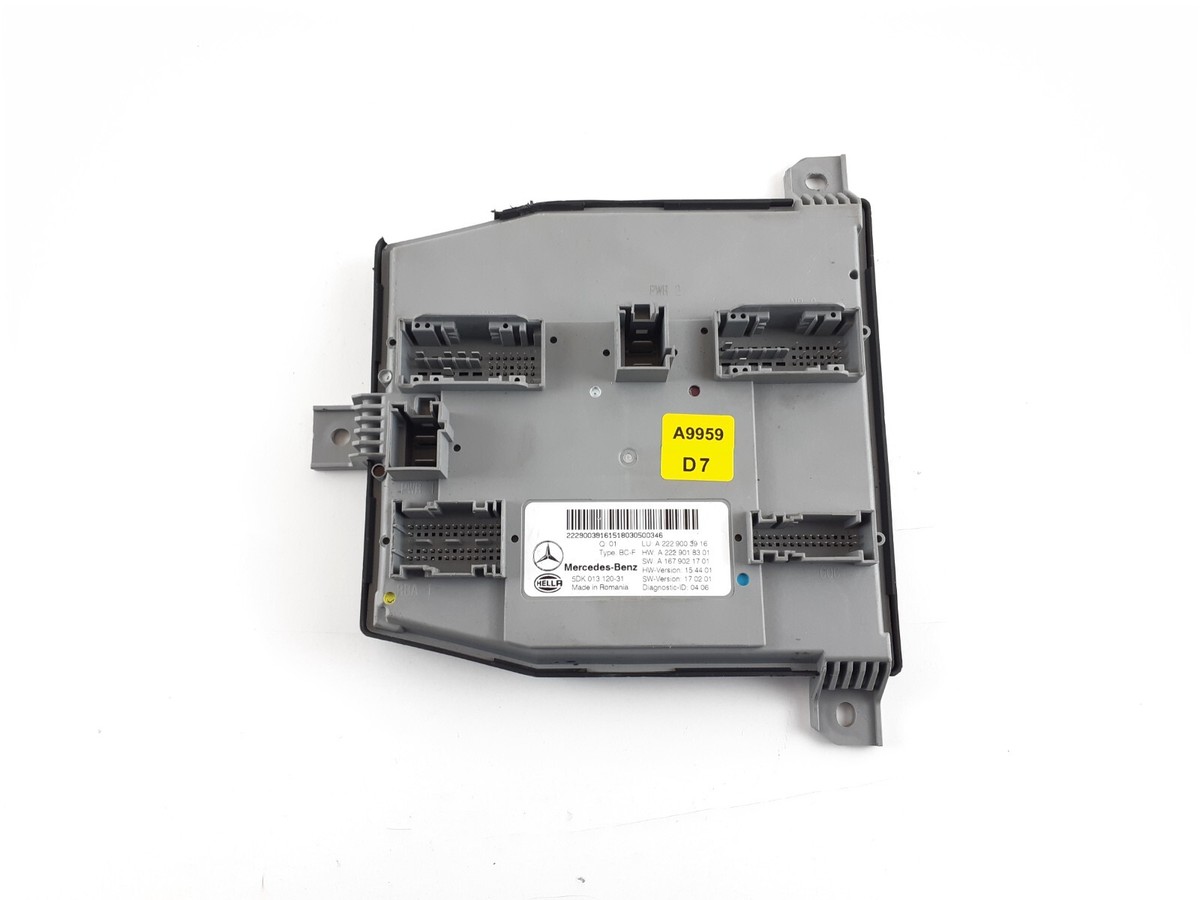 MERCEDES-BENZ S-CLASS W222 SAM CONTROL MODULE A2229003916