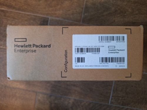 HPE P45965-001 3Par 1.2TB HDD SAS 10K SGT SKBS FIPS SS8K **New In Box**