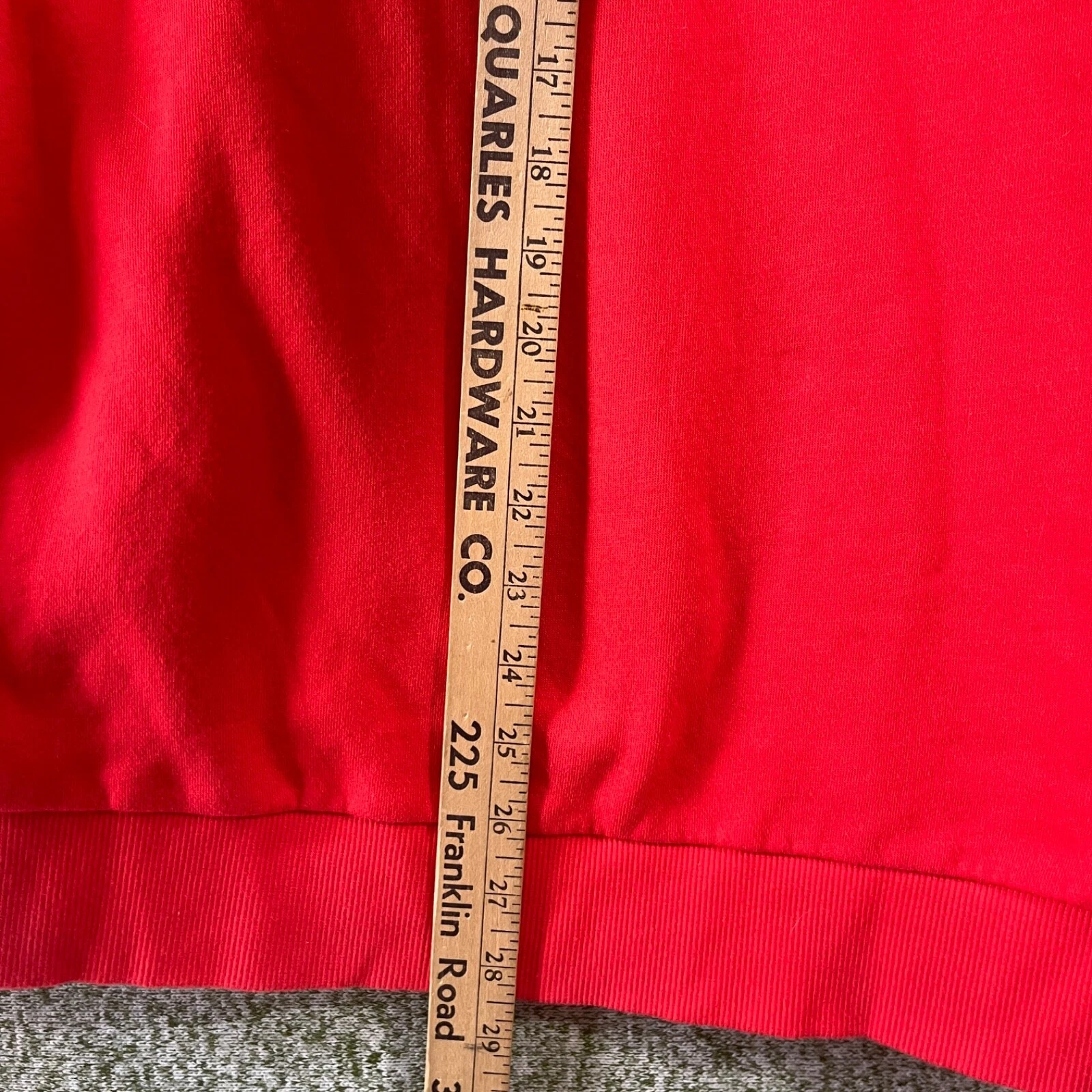 VETEMENTS Under Armour maglione uomo grande con cappuccio rosso manica lunga