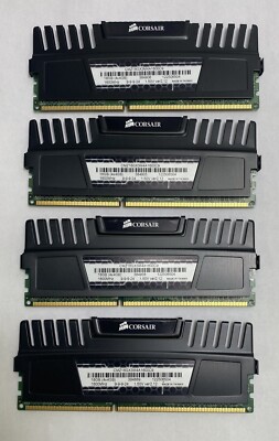 16GB Kit (4 x 4GB) Corsair CMZ16GX3M4A1600C9 ver2.12 PC3-12800U Computerspeicher
