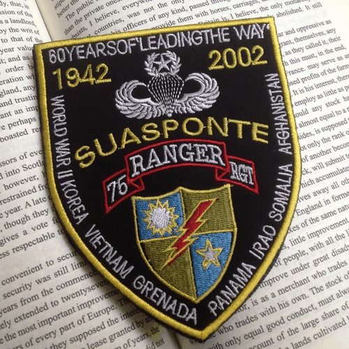 USA 75th Ranger Rgt U.S. Army Commemorative 60 Years Badge Sfg Hook PATCH - Picture 2 of 6