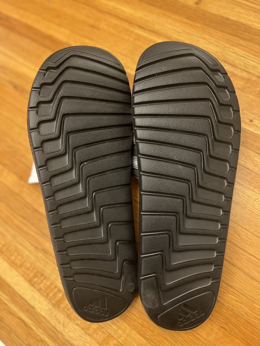 Men’s Size 17 adidas Alquo Vario Flip Flop Slides Black/Silver U42603 - 2013 Men main image 4