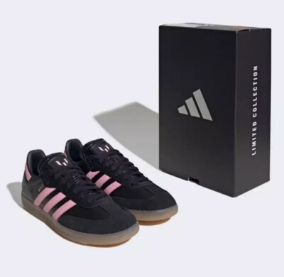 Men's 9 adidas Lionel Messi x Samba Inter Miami SS24 away Black