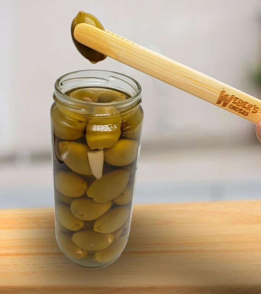 Set Of 2 Reusable Bamboo Toast Tongs - Wooden Toaster Tongs For Cooking Kitchen - Image 3 of 4