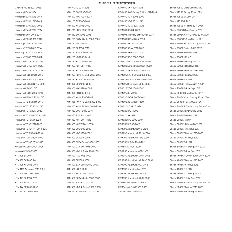 Kit de estriberas Fastway Evo Air para motocicleta negras para KTM 625 SXC 2003-2004 Foto 2 de 2