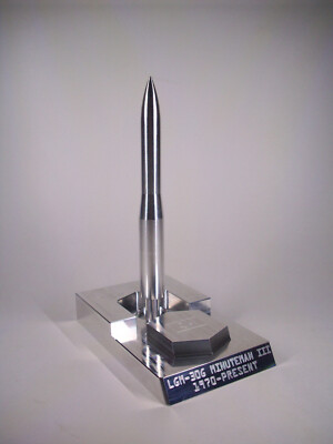 CNC Machined Aluminum Miniature Minuteman III Missile LGM-30G ICBM + Silo 1:134