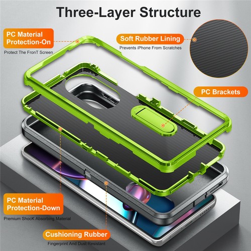3in1 Shockproof Stand Case Cover For Motorola Moto G Power Stylus 5G 2024 2025 - Picture 98 of 101