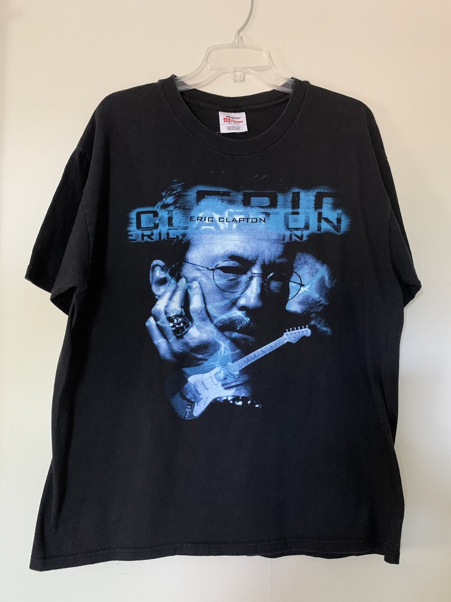 Vintage Eric Clapton 1998 US Tour T-shirt BLACK Cotton L USA Vintage Eric Clapton 1998 US Tour T-shirt BLACK Cotton L USA