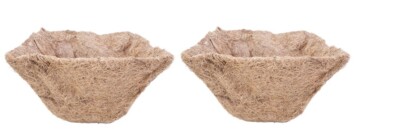 Panacea Green Thumb 84168 14''Square Coco Fiber Hanging Basket Planter Liners