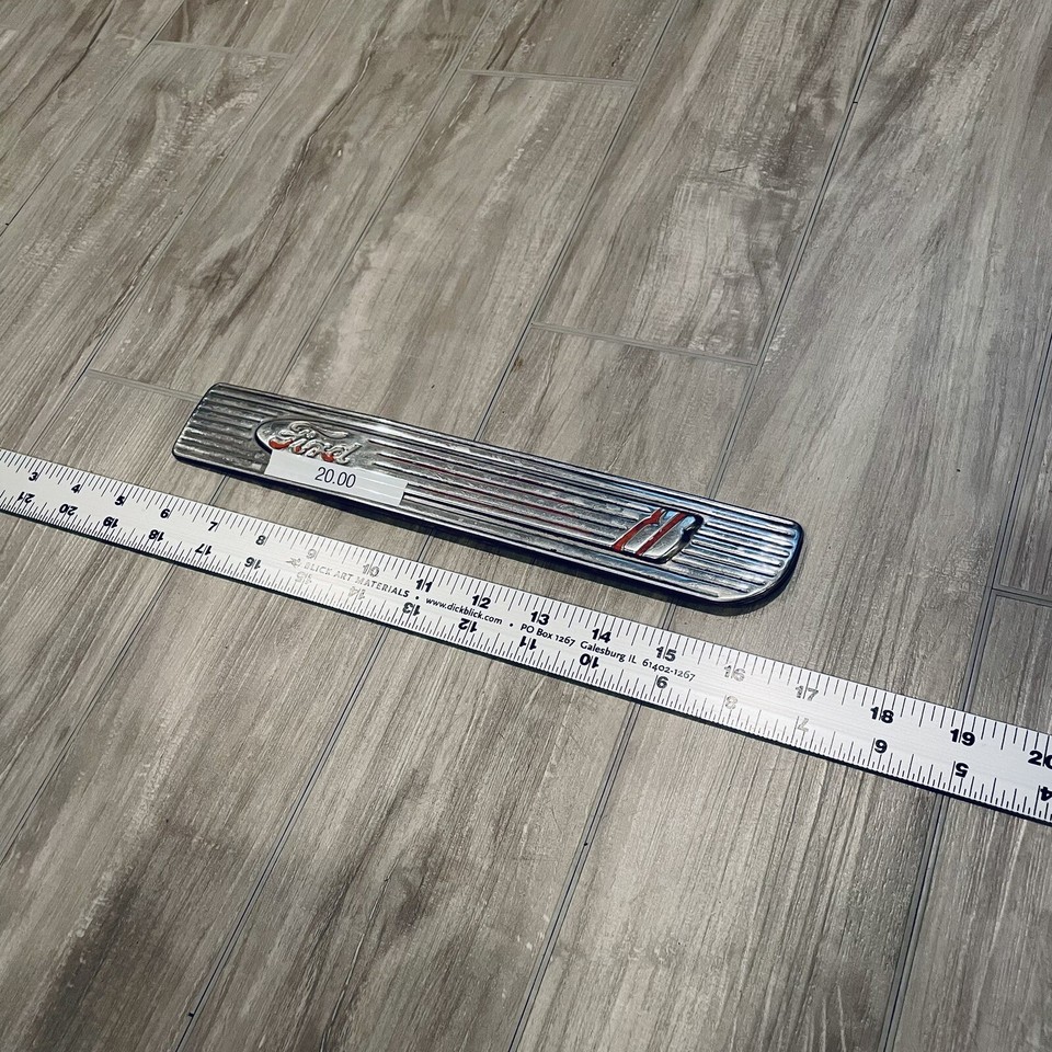 Vintage Ford Pickup Truck Fender Spear Emblem Badge Ornament Trim eBay