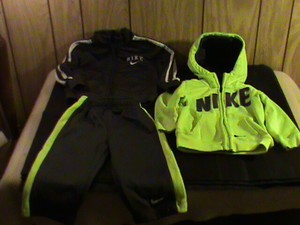 neon nike sweatsuit
