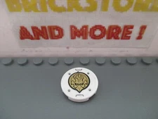 Lego - 1x Tile Round 2x2 Gold Chima Eagle Emblem Pattern 70142 14769pb017