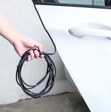 Tira de sello de goma en forma de U de 2M protector de borde de puerta de coche moldura moldura negra
