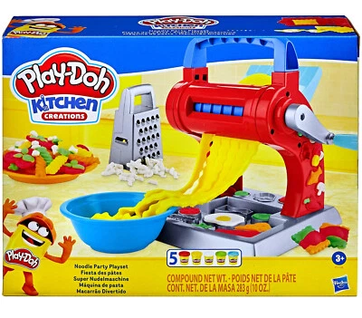 Play-Doh Kitchen Creations Super Nudelmaschine 5 Farben Knete Kinder Spielset
