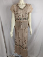 Cottagecore Boho Maxi Skirt And Top womens Free size Prairie floral hippie