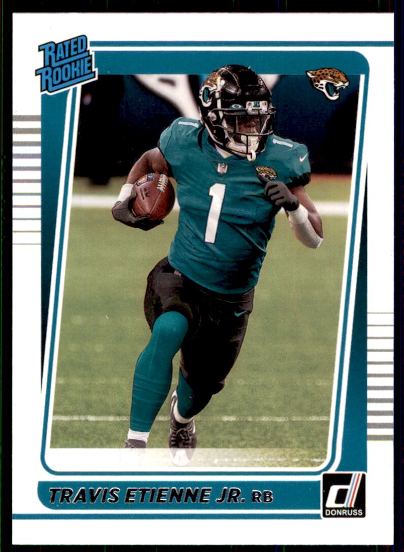 2021 Panini Donruss Rated Rookie Travis Etienne Jr. Rookie Jacksonville Jaguars