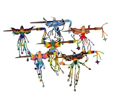 Hummingbird Beaded Hair Barrette – Handmade Decorative Hair Stick Accessory