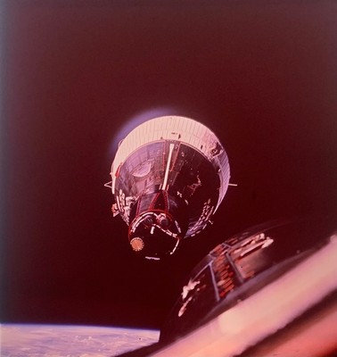 Vintage NASA 4x5'''' Kodak Transparenz - Gemini 6 & 7 Das erste Weltraumrendezvous
