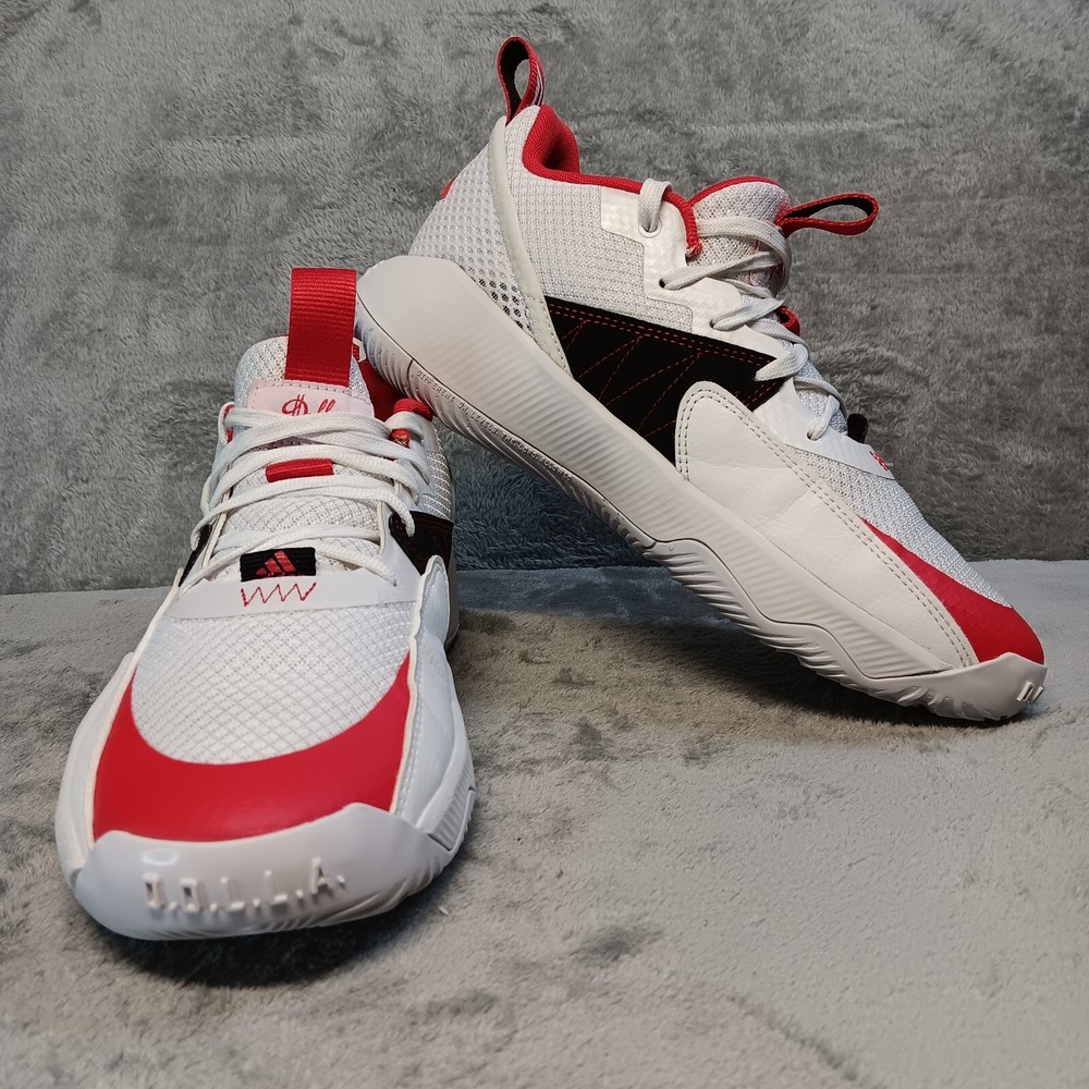 ADIDAS Bounce Dolla Basketball Shoes Sneakers Red Black White Men Size US 8.5