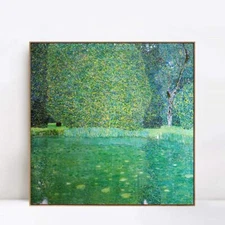 Framed Canvas Giclee Print Art Series#62 by Gustav Klimt Wall Art 32"x32"