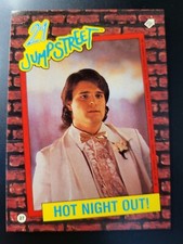  1987 Topps 21 Jump Street Hot Night Out Johnny Depp STICKER card #27