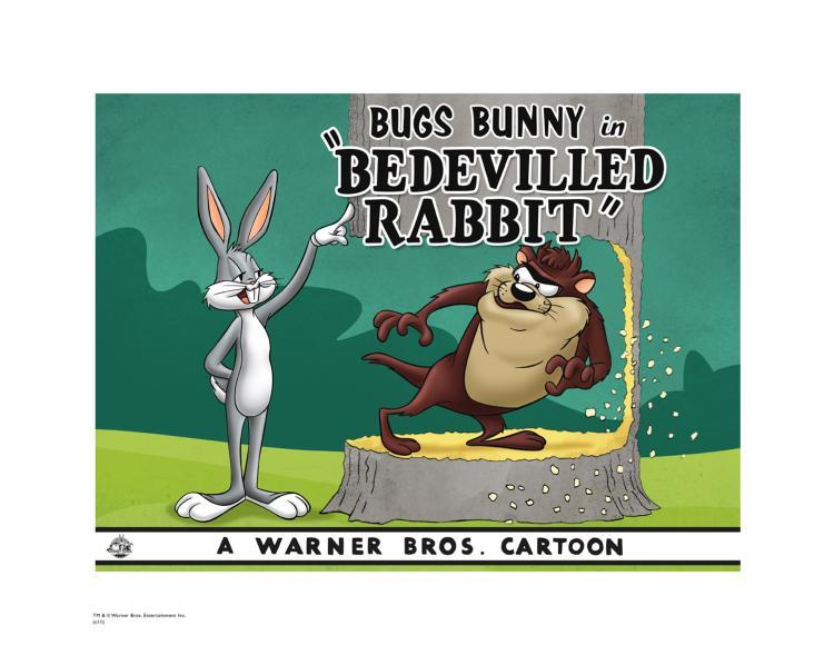 Warner Bros Lobby Card (L.E) Bugs Bunny & Tasmanian Devil