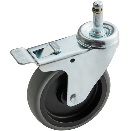 Choice 4" Swivel Caster Set for Bussing and Utility Carts (4) - Picture 3 of 7