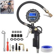 LCD Digital Reifenfüllpistole Luftdruckprüfer Druckluft Reifenfüller Manometer