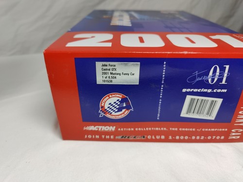 SIGNED John Force Castrol GTX Limited Edition NHRA 2001 Mustang 1:24 Diecast - Picture 5 of 5