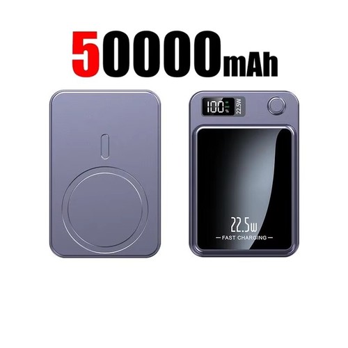 Banque d'alimentation sans fil magnétique 50000mAh Qi Magsafe 22,5W IPHONE/AND - 第 1/6 張圖片