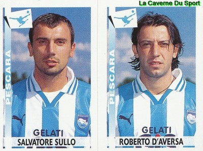 530 SULLO D'AVERSA ITALIEN PESCARA FUSSBALL STICKER FUSSBALLSPIELER 2001 PANINI