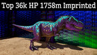 ARK Survival Ascended PvE New Top Stats Rex 36k HP 1758m imprinted PC/XBOX/PS5