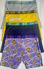 4 Pack Joe Boxer Size M 32-34 Boxer Briefs Cotton Stretch Many Patterns $38