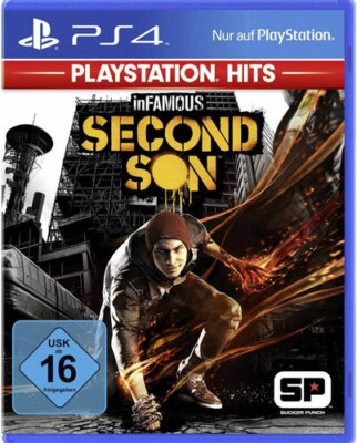 Console PlayStation 4 Jet Black 1To - Pack Infamous - Boîte D'origine