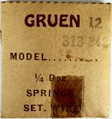 GRUEN FACTORY EB440 CAL313-342   1/4 DOZEN SPRING SETTING NOS WATCH  PART WP2